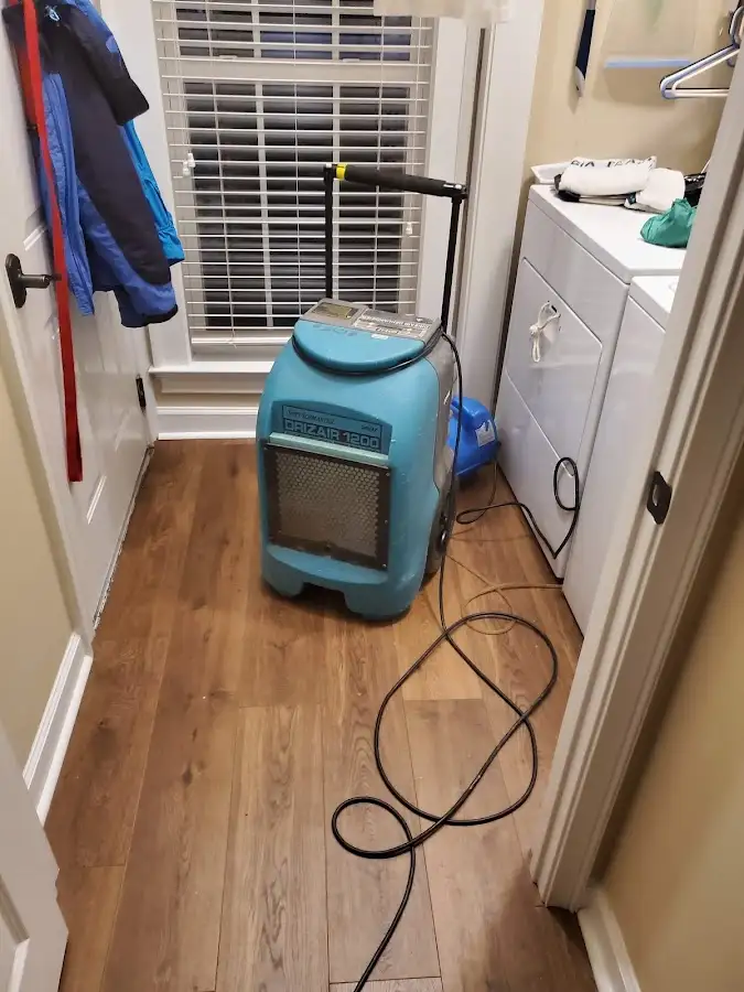 Commercial dehumidifier deployed for Flood Damage Cleanup in Wolfforth