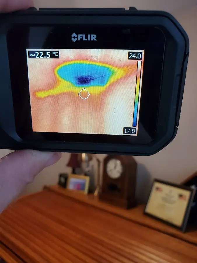Thermal imaging inspection for water damage in Wolfforth