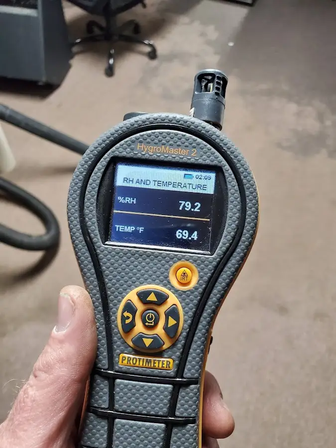 Moisture meter humidity assessment for Fire & Smoke Damage Restoration in Wolfforth