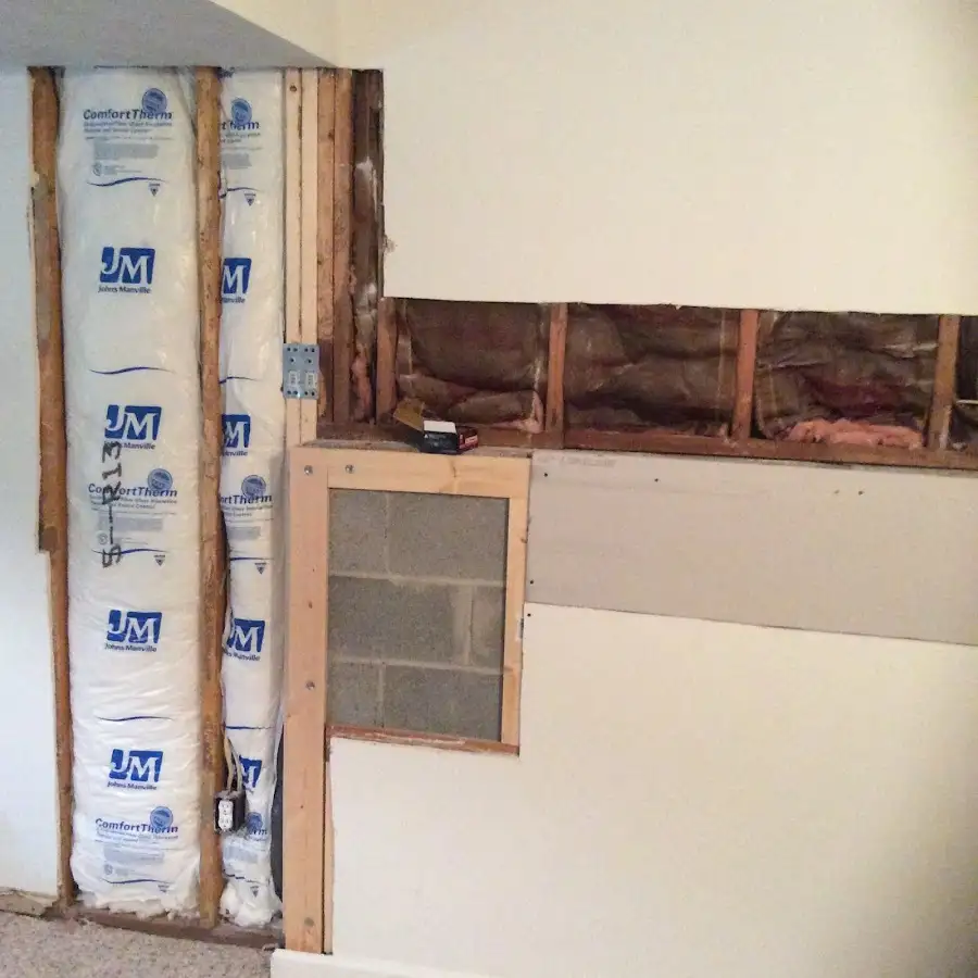 Wall insulation replacement during Contents Cleaning & Restoration in Wolfforth